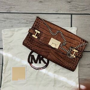 Michael Kors Brown Leather Shoulder Bag with original Dust Bag